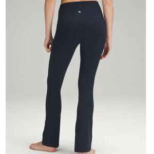 Lululemon Black Align High-Rise Mini-Flared Pants / Leggings, Nulu, Size 6